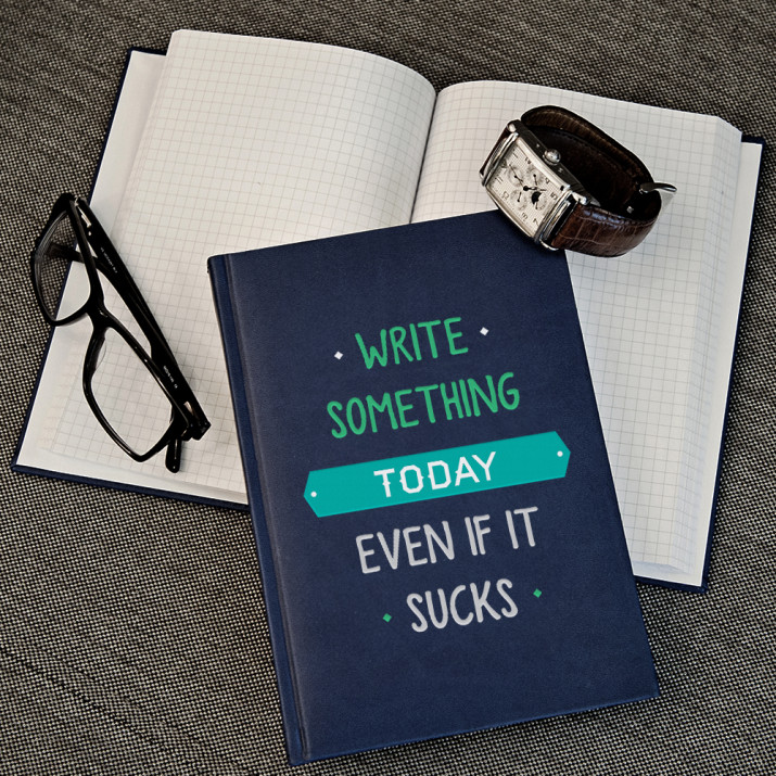 Today - Notizbuch A5 mit Aufdruck